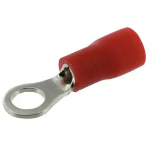 Cosse pré-isolée - Ronde - Dhome - Section de 0,5 à 1,5 mm² - Ø 4,3 mm - Rouge - Sachet de 10
