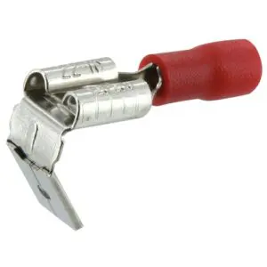 Clip pré-isolé - Mixte - Dhome - Section de 0,5 à 1,5 mm² - Ø 6,35 mm - Rouge - Sachet de 10