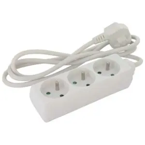 Bloc multiprise - Standard - Dhome - 3 x 2P+T - 16 A - Câble 3G1 mm² - L. 1,5 m