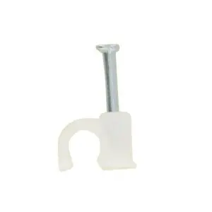 Attache-fils - Dhome - Ø 10 mm - Blanc - Sachet de 100