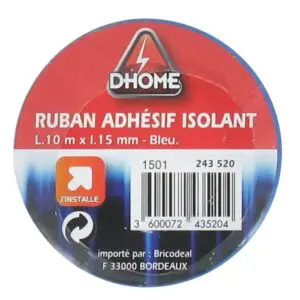Image produit – Ruban adhésif isolant Dhome – Bleu (alt)