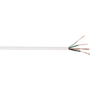 Câble H05 VV-F - Dhome - 4G0,75 mm² - Blanc - L. 50 m