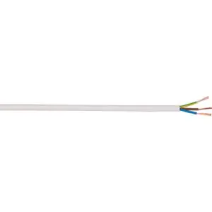 Image produit – Câble H05 VV-F 1,5 mm² – Couronne 50 m – 3G 1,5 mm² – Blanc (alt)