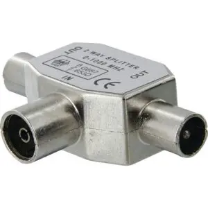 Repartiteur TV blindé - Dhome - 2 mâles/1 femelle - Ø 9,52 mm