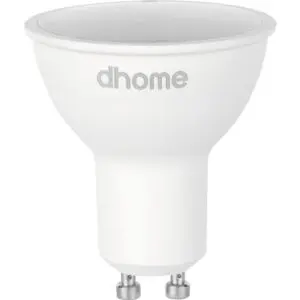 Ampoule LED spot - Dhome - GU10 - 4 W - 345 lm - 2700 K - 100° - Boite - Vendu par 2