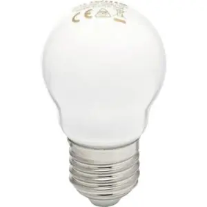 Ampoule LED sphérique à filament - Dhome - E27 - 4,5 W - 470 lm - 2700 K - Dépolie - Boite