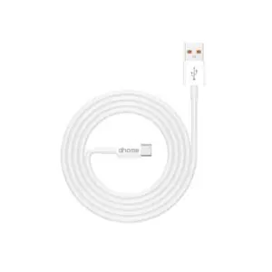 Image produit – Câble USB-C/USB-A – Dhome – 1 m – Blanc (alt)