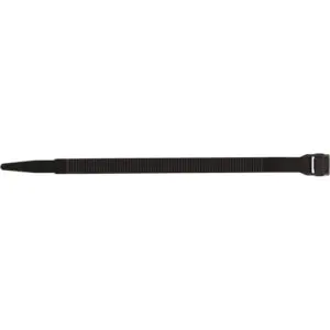 Collier de fixation - Dhome - L. 185 mm- Ø 42 mm - l. 9 mm - Noir - Vendu par 20
