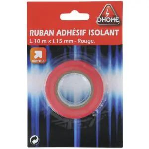 Image produit – Ruban adhésif isolant Dhome – Rouge (alt)