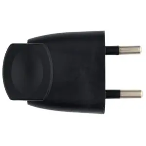 Image produit – Fiche électrique – Plate – Dhome – 2P – 6 A – Mâle – Noir (alt)