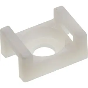 Embase pour collier et cheville - Dhome - Pour collier l. 9 mm - Pour cheville Ø 6,8 mm - Incolore - Sachet de 10