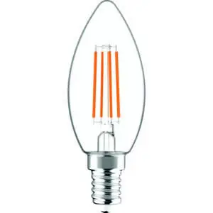 Image produit – Ampoule LED flamme à filament – Dhome – E14 – 4,5 W – 470 lm – 3000 K – Claire (alt)