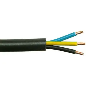 Image produit – Câble U-1000 R2V – Dhome – 3G6 mm² – Touret – L. 100 m – Noir – Mètré (alt)