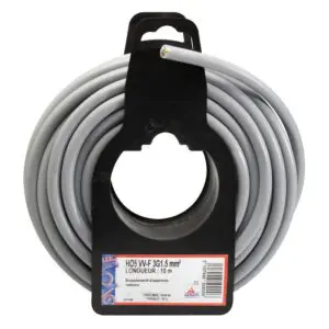 Image produit – Câble H05 VV-F – Dhome – 3G 1,5 mm² – Gris (alt)