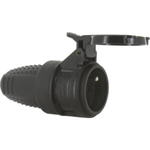 Image produit – Fiche caoutchouc étanche IP44 2P+T 16 A Dhome – Femelle (alt)