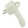 Image produit – Fiche plastique extra plate 2P+T Dhome – Mâle – 16 A – Blanc (alt)