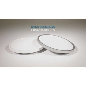 Image produit – Plafonnier LED – Panello – Dhome – 24 W – 1900 lm – Argent (alt)