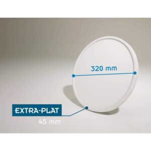 Image produit – Plafonnier LED – Panello – Dhome – 24 W – 1900 lm – Argent (alt)