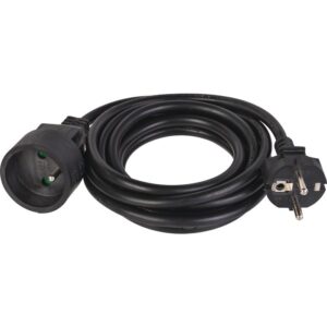 Image produit – Prolongateur câble souple noir Dhome – H05 VV-F – Longueur 3 m – Section 1,5 mm² (alt)
