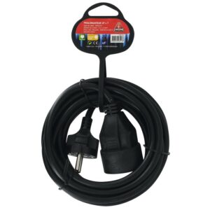 Image produit – Prolongateur câble souple noir Dhome – H05 VV-F – Longueur 5 m – Section 1,5 mm² (alt)