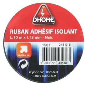 Image produit – Ruban adhésif isolant Dhome – Noir (alt)