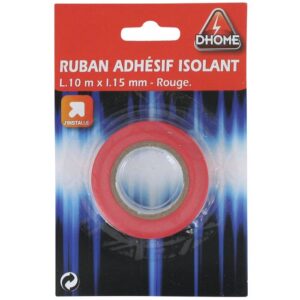 Image produit – Ruban adhésif isolant Dhome – Rouge (alt)