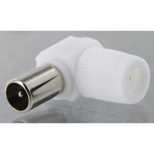 Image produit – Fiche coaxiale coudée diamètre 9,52 mm Dhome – Mâle – Diamètre 9,52 mm (alt)