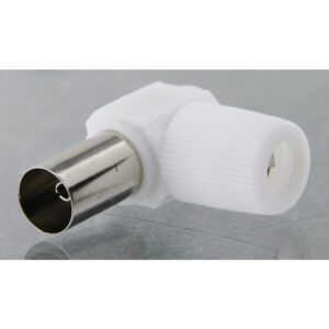 Image produit – Fiche coaxiale coudée diamètre 9,52 mm Dhome – Femelle – Diamètre 9,52 mm (alt)