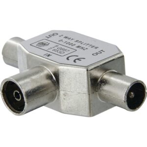 Image produit – Repartiteur TV blindé diamètre 9,52 mm Dhome – 2 mâles / 1 femelle – Diamètre 9,52 mm (alt)