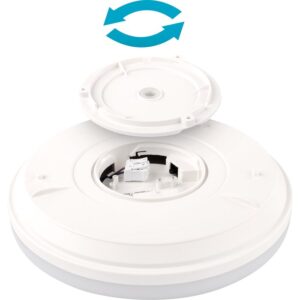 Image produit – Plafonnier LED – Clev – Dhome – Diamètre 28 mm – 18 W – 1800 lm – 3000/4000/5700 K – IP54 – Avec détecteur (alt)