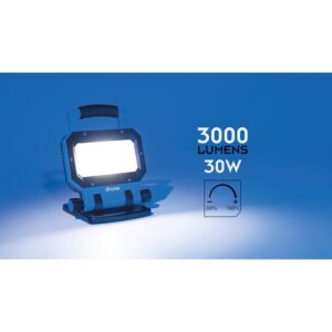 Image produit – Projecteur LED – Erös – Dhome- 30 W – 3000 lumens – 5000 K – IP54 – Rechargeable (alt)