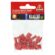 Image produit – Clip femelle entiérement isolé Dhome – Rouge – Diamètre 6,35 mm – Vendu par 10 (alt)
