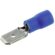 Image produit – Clip mâle pré isolé Dhome – Bleue – Diamètre 6,35 mm – Vendu par 10 (alt)