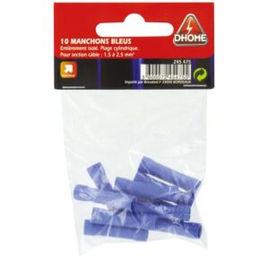 Image produit – Connecteur Dhome – Bleu – Vendu par 10 (alt)