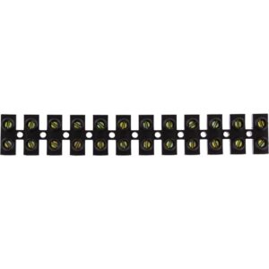 Image produit – Barrette de connexion – Dhome – 2 x 12 – à visser – Noir (alt)