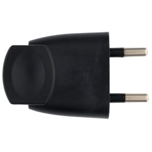 Image produit – Fiche électrique – Plate – Dhome – 2P – 6 A – Mâle – Noir (alt)