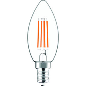 Image produit – Ampoule LED flamme à filament – Dhome – E14 – 4,5 W – 470 lm – 3000 K – Claire (alt)