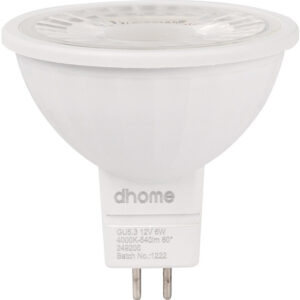 Image produit – Ampoule LED spot – Dhome – GU5.3 – 6 W – 540 lm – 4000 K – 60° – Dimmable (alt)