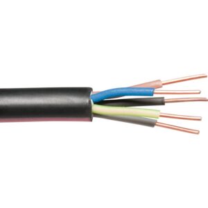 Image produit – Câble rigide industriel U1000 R2V noir – 5G1,5 mm² – Couronne de 100 m – Lynelec (alt)