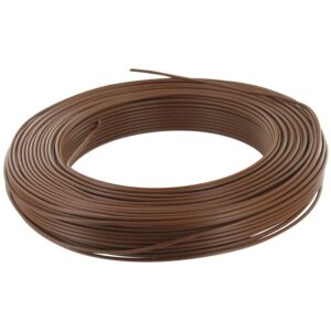 Image produit – Fil H07 V-U – Dhome – 1,5 mm² – L. 100 m – Marron (alt)