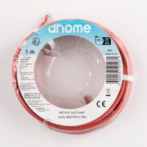 Image produit – Fil H07 V-U 2,5 mm² – Rouge – Brochable (alt)