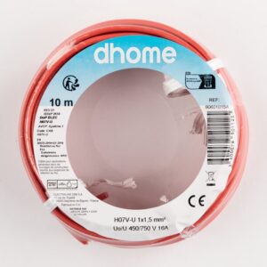 Image produit – Fil H07 V-U 1,5 mm² – Rouge – Brochable (alt)