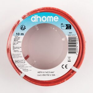 Image produit – Fil H07 V-U 2,5 mm² – Rouge – Brochable (alt)