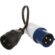 Image produit – Cordon adaptateur pour borne de camping Dhome – Mâle UE / Femelle 16A (alt)