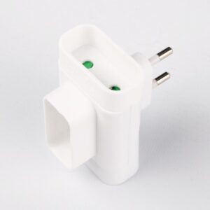 Image produit – Fiche triplite latérale 3 x 2P Dhome – Blanc (alt)